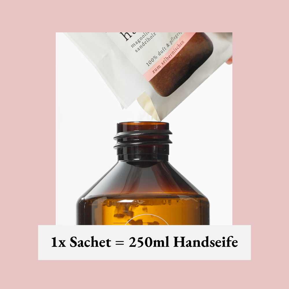 we:care² – Kennenlernset Handseife Magnolie & Sandelholz (250 ml)