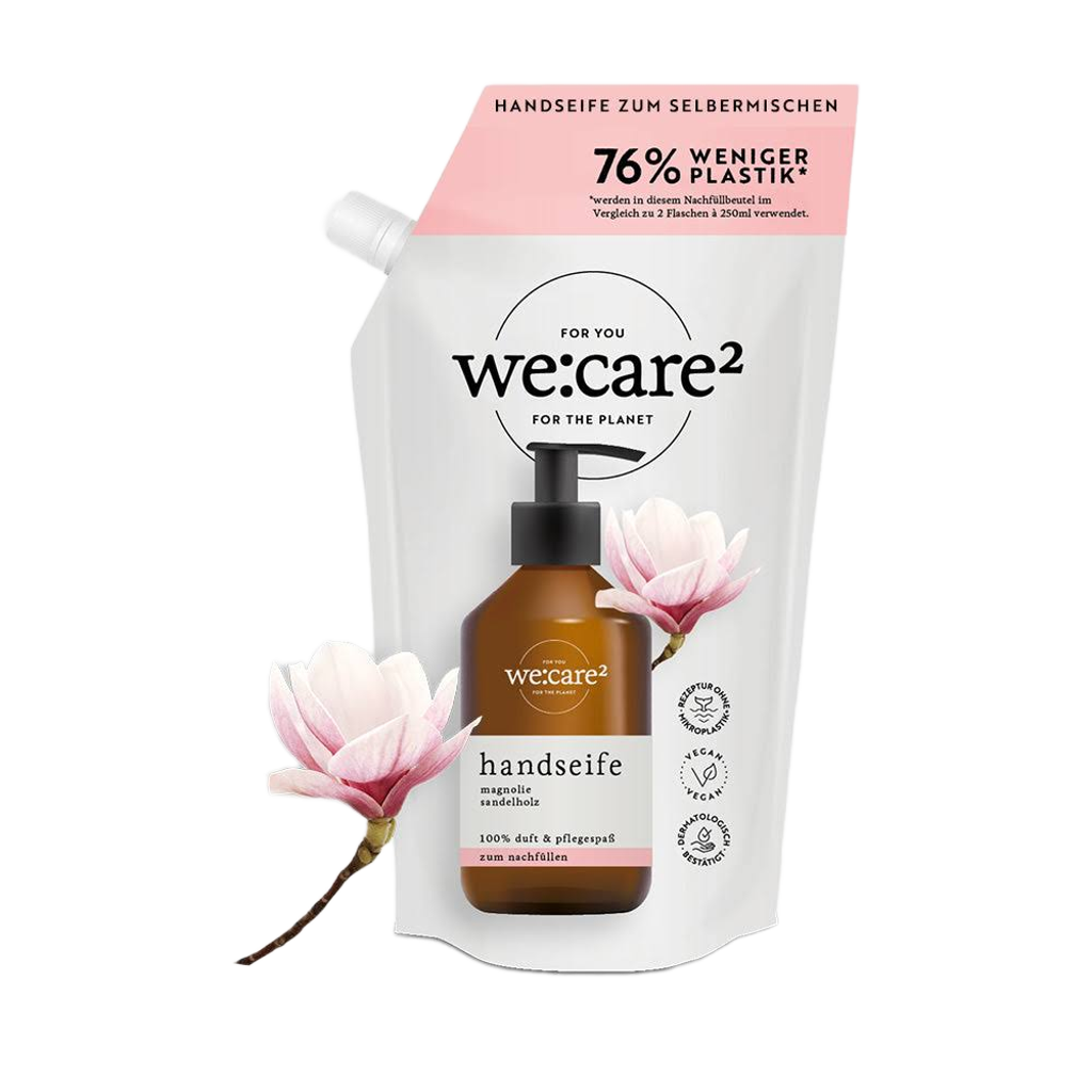 we:care² – Nachfüllbeutel Handseife Magnolie & Sandelholz (500 ml)